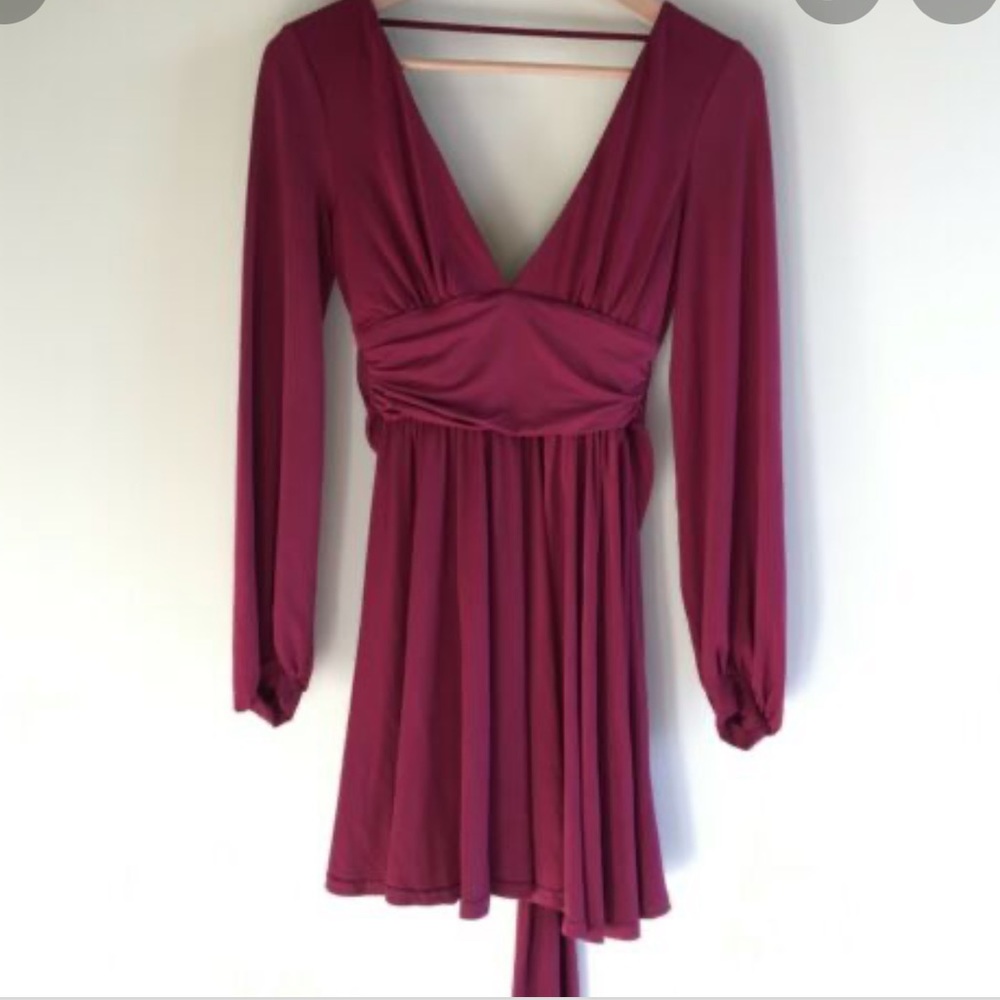 Asos Tie Back Drape Dress
